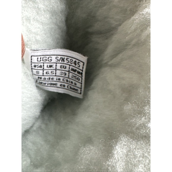 Ugg Australia Classic Tall #5845 Tall Sheepskin Light Blue Threadsole Sz 8 - Picture 8 of 9